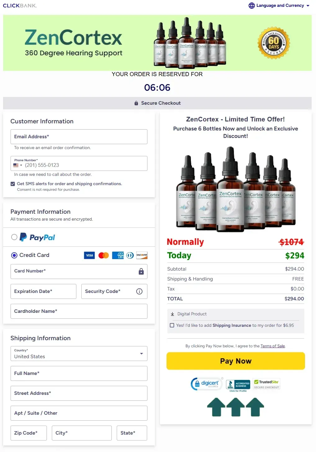 ZenCortex ZenCortex Order Page